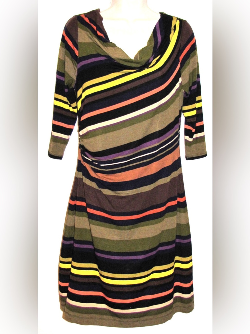 Ann Taylor Loft Women's Size Medium 3/4 Sleeve Silky Stretch Rayon Dress